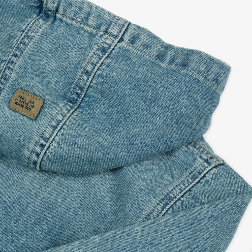 NAME IT-Джинсовая куртка с капюшоном синяя для мальчиков | Childrensalon Outlet