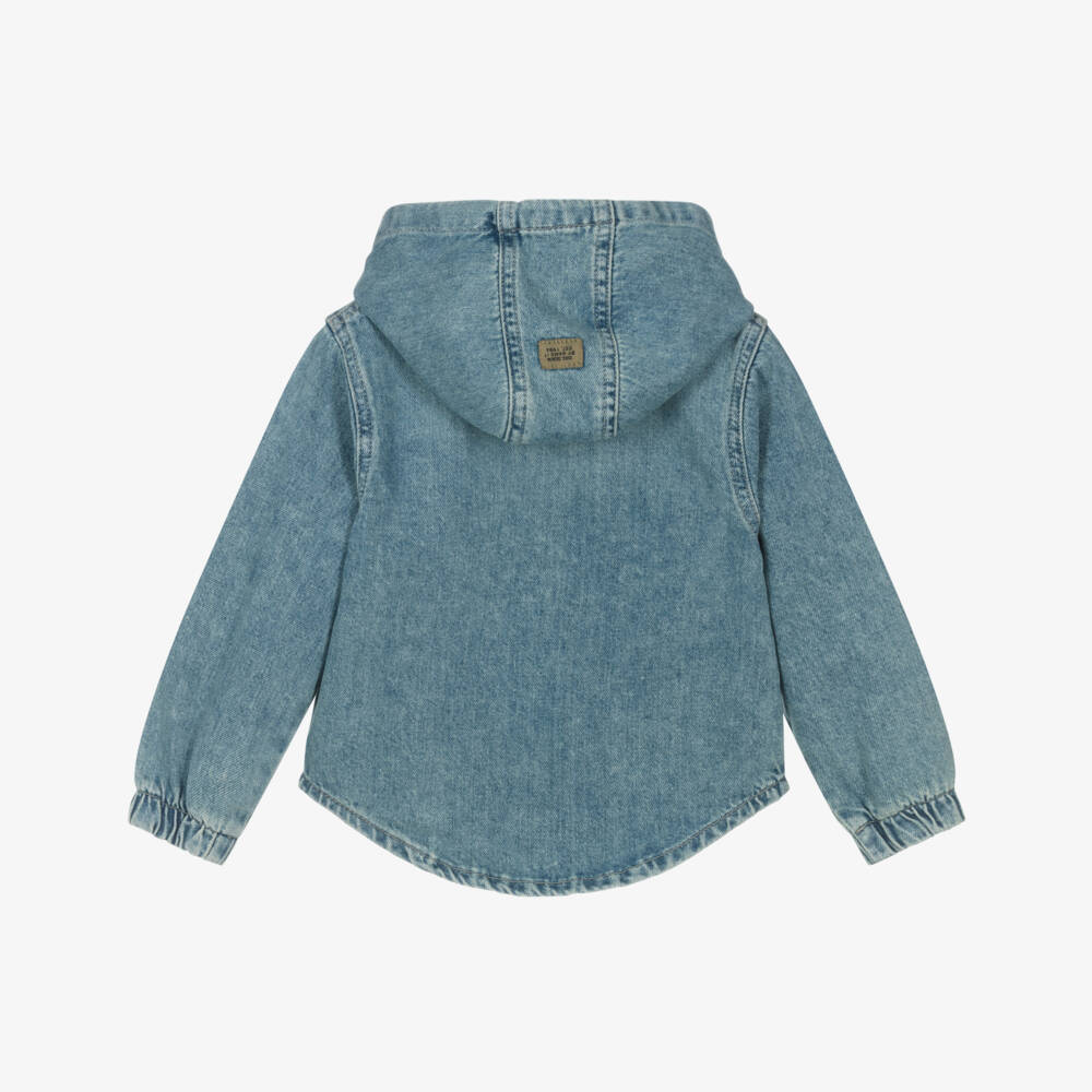 NAME IT-Джинсовая куртка с капюшоном синяя для мальчиков | Childrensalon Outlet