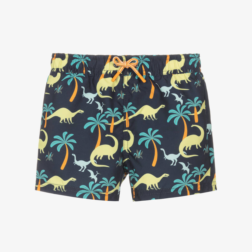 NAME IT-Boys Blue Dinosaur Print Swim Shorts | Childrensalon Outlet