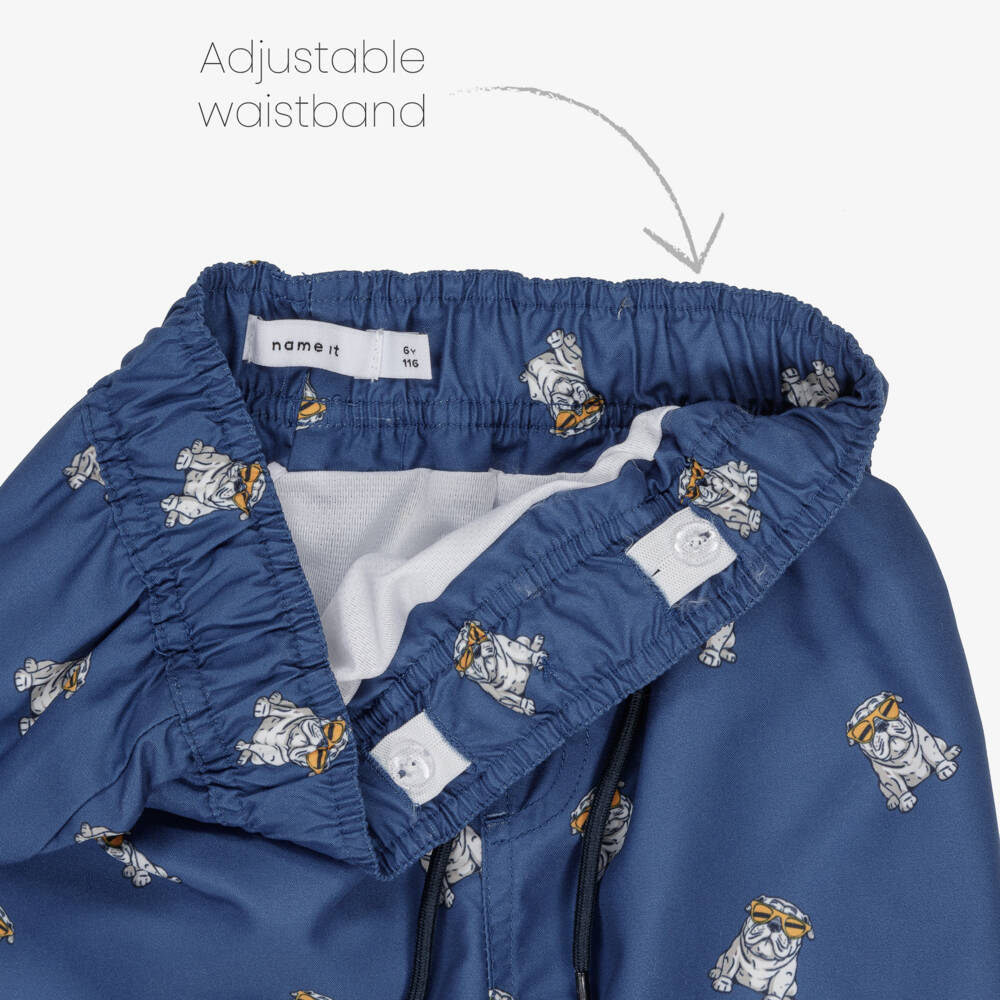 NAME IT-Плавки-шорты синие с собаками для мальчиков | Childrensalon Outlet