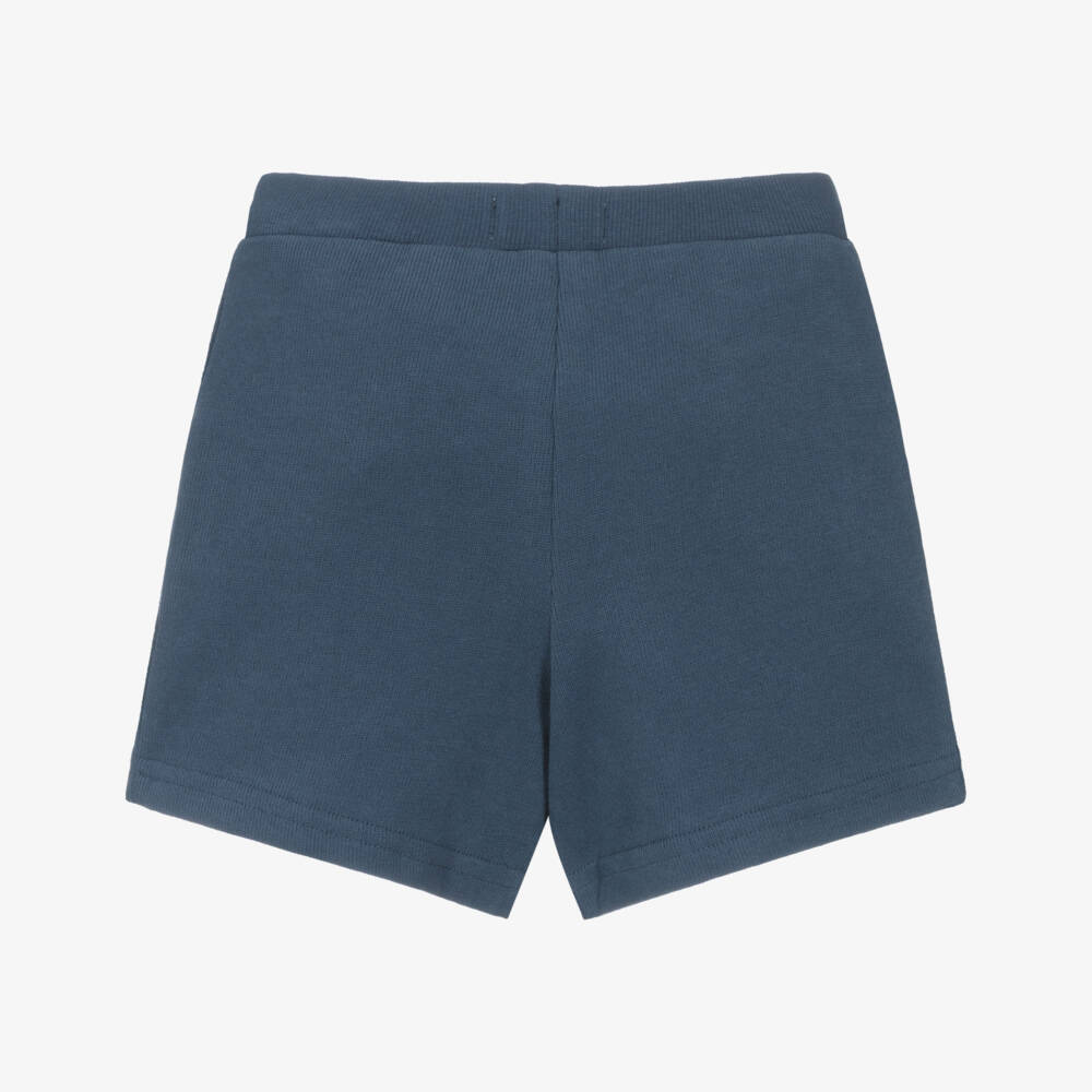 NAME IT-Boys Blue Jersey Shorts with Pockets | Childrensalon Outlet