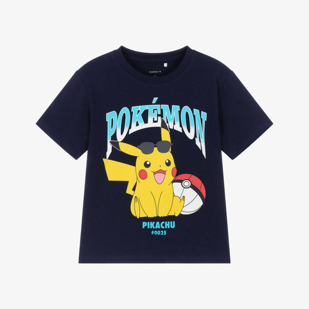 NAME IT-Boys Blue Pikachu Cotton Tee | Childrensalon Outlet