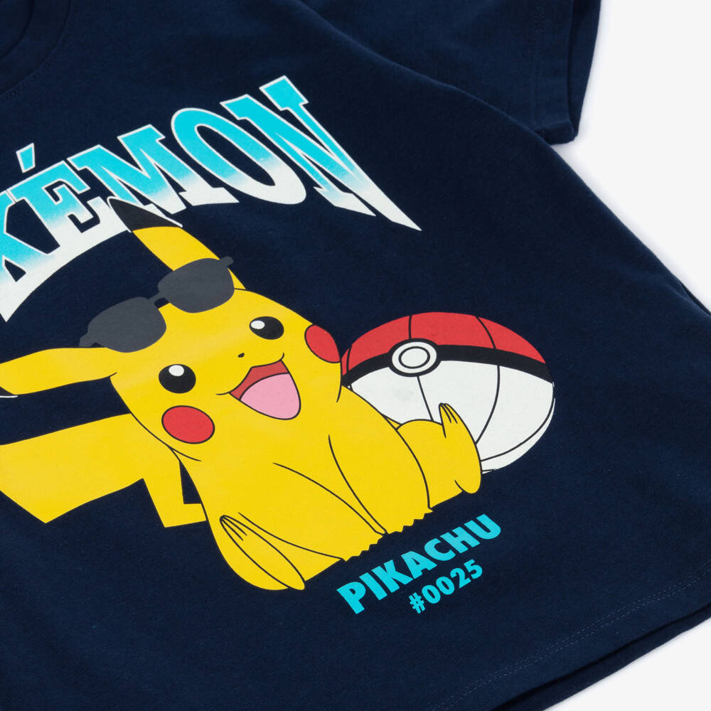 NAME IT-Boys Blue Pikachu Cotton Tee | Childrensalon Outlet