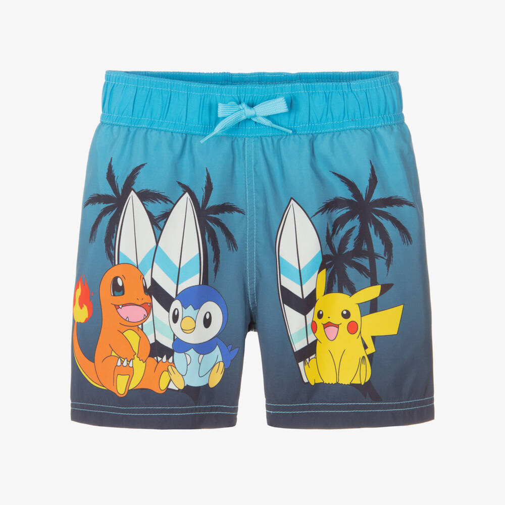 NAME IT-Boys Blue Pokémon Swim Shorts | Childrensalon Outlet