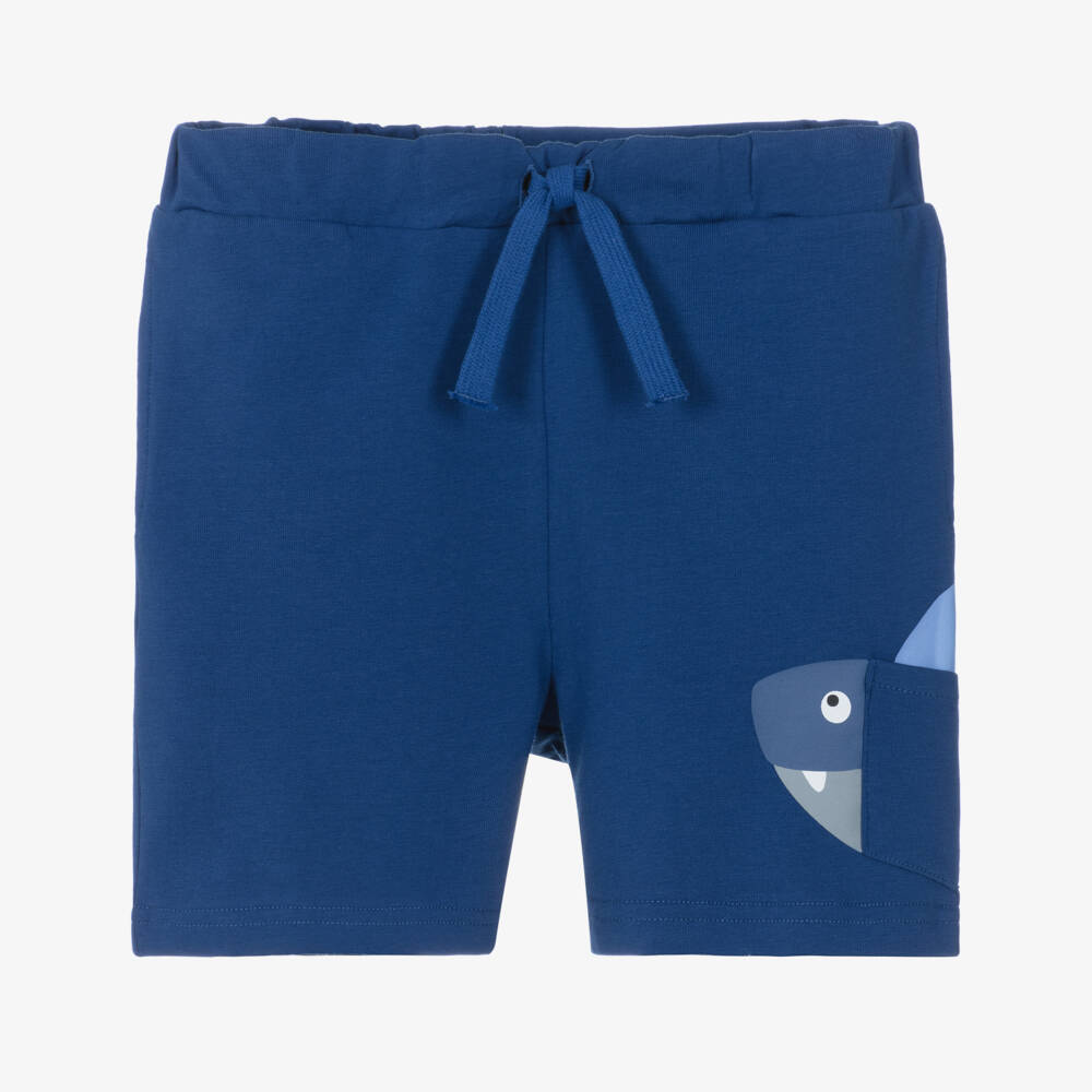 NAME IT-Boys Blue Shark Adventure Shorts | Childrensalon Outlet