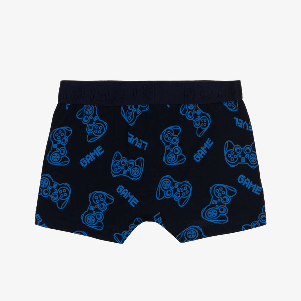 NAME IT-Boys Blue Trio Boxer Shorts | Childrensalon Outlet