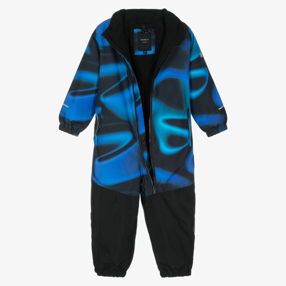 NAME IT-Boys Brilliant Blue Technical Snowsuit | Childrensalon Outlet