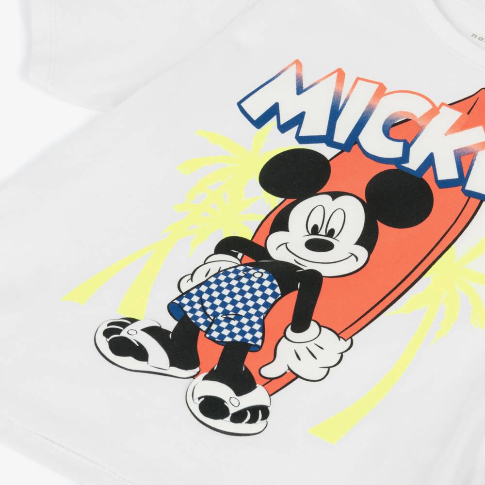 NAME IT-Boys Cotton Tee in Snowy White | Childrensalon Outlet