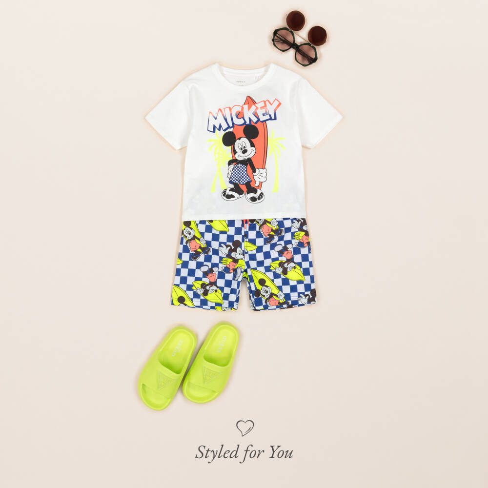 NAME IT-Boys Cotton Tee in Snowy White | Childrensalon Outlet