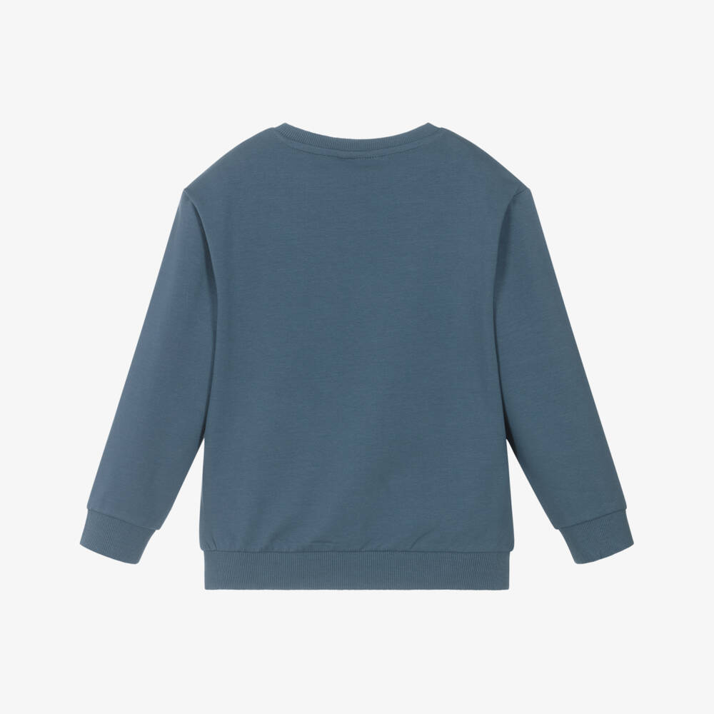 NAME IT-Boys Cozy Blue Dino Pullover | Childrensalon Outlet