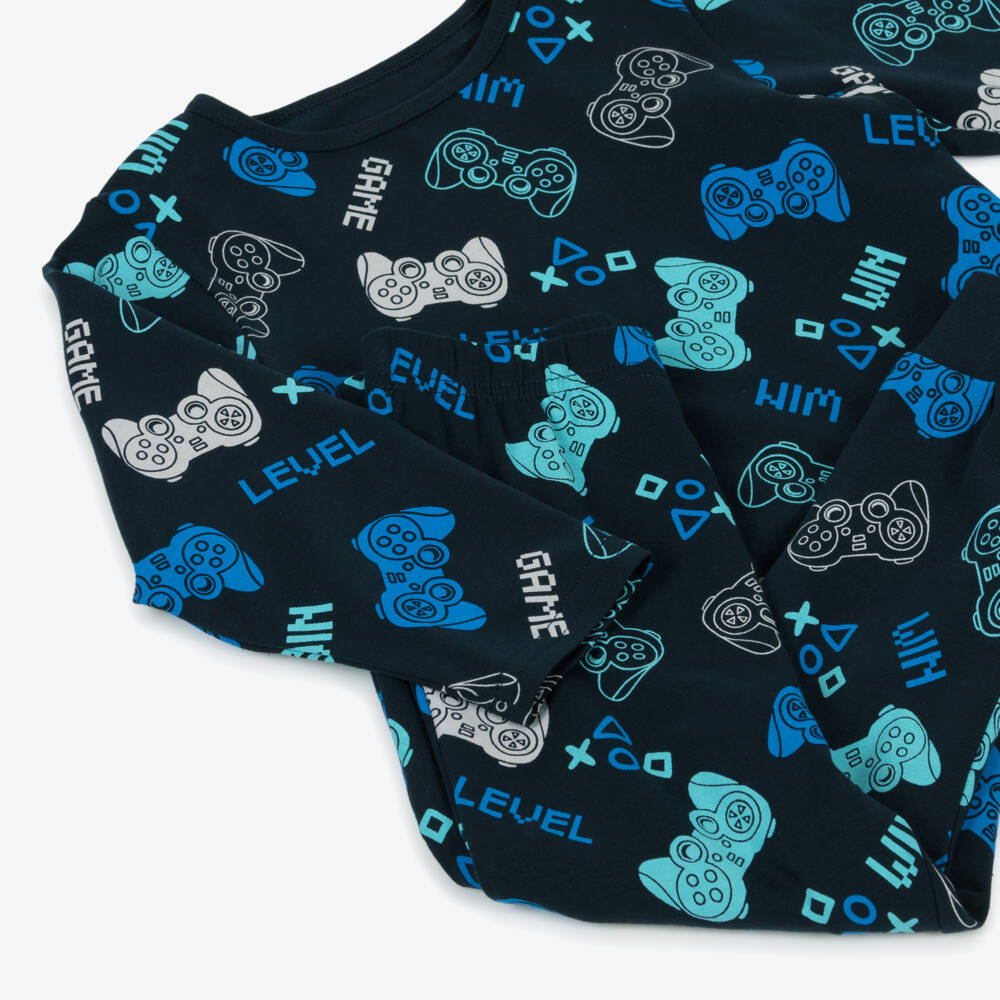 NAME IT-Boys Cozy Blue Gamer Sleepwear | Childrensalon Outlet