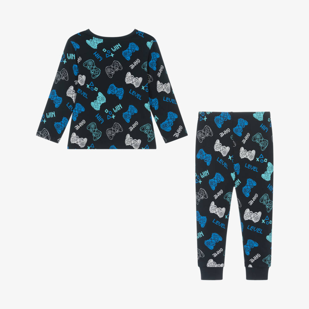 NAME IT-Boys Cozy Blue Gamer Sleepwear | Childrensalon Outlet