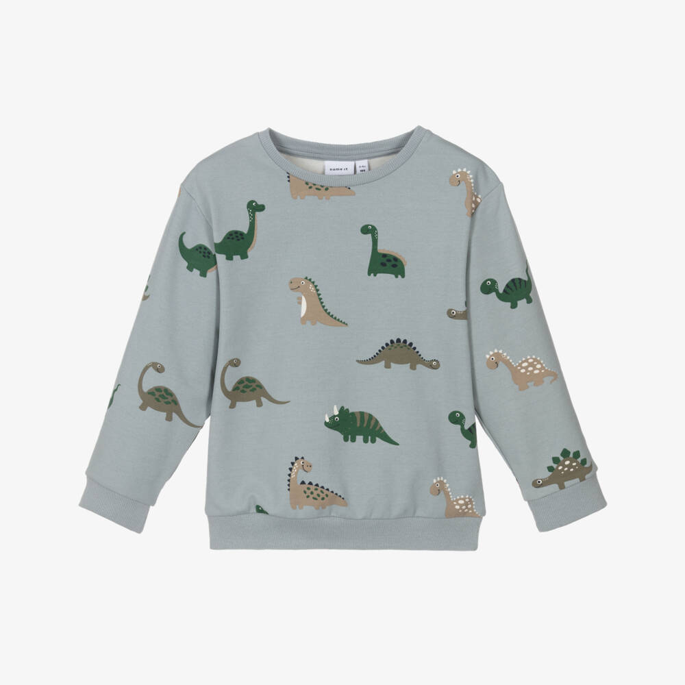 NAME IT-Уютный серый топ с динозавром для мальчиков | Childrensalon Outlet