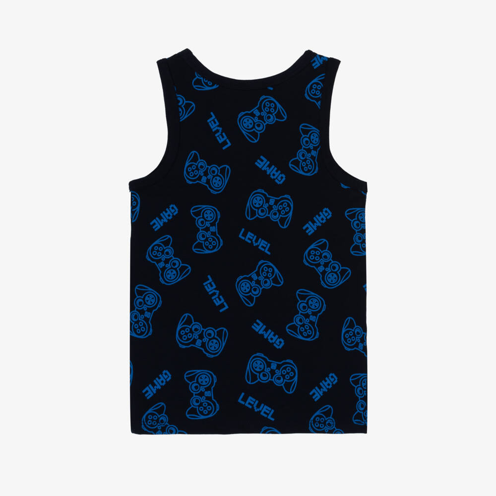NAME IT-Boys Dual Blue Tank Tops Set | Childrensalon Outlet