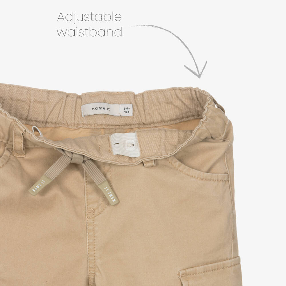 NAME IT-Boys Earthy Cotton Adventure Pants | Childrensalon Outlet
