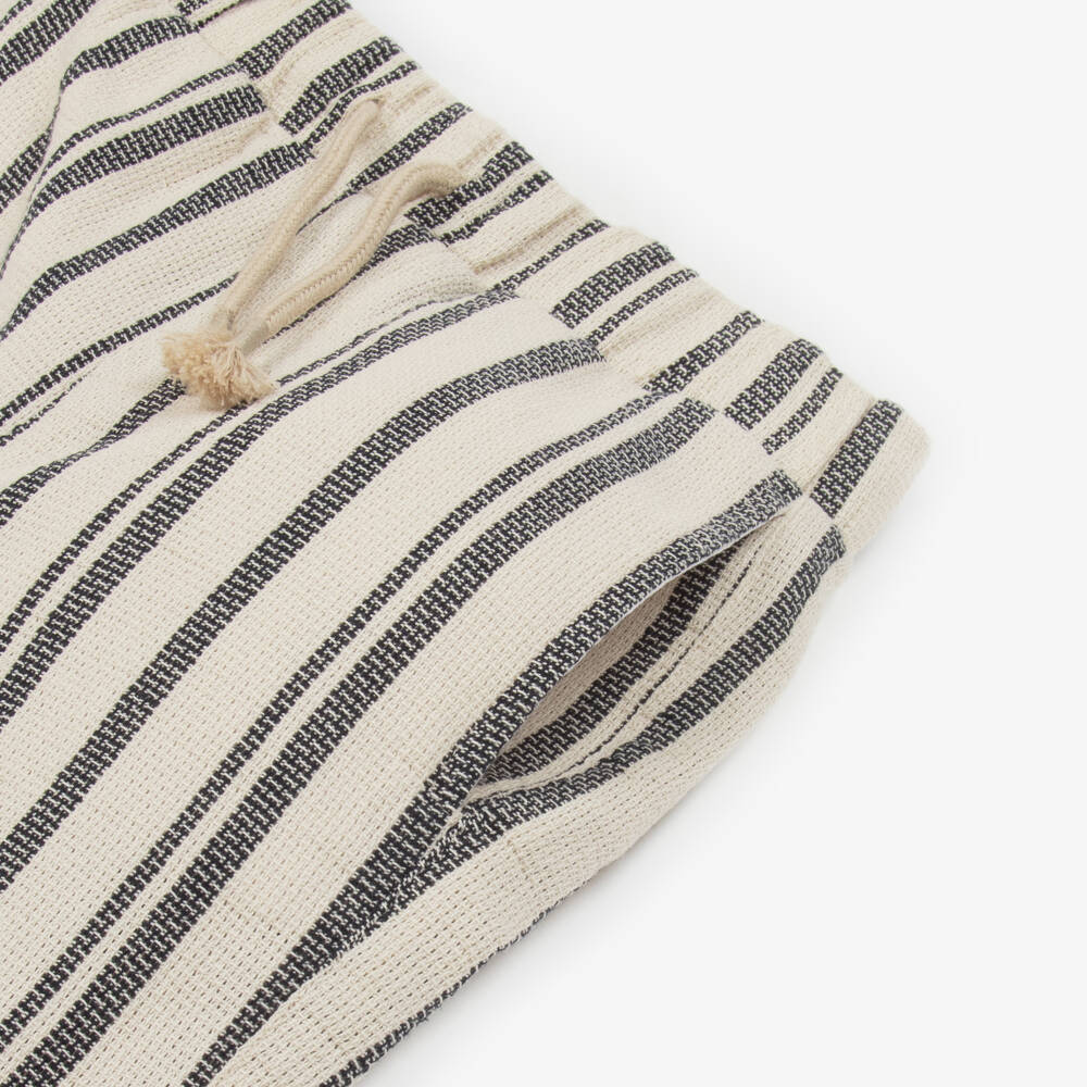 NAME IT-Boys' Earthy Striped Cotton Shorts | Childrensalon Outlet