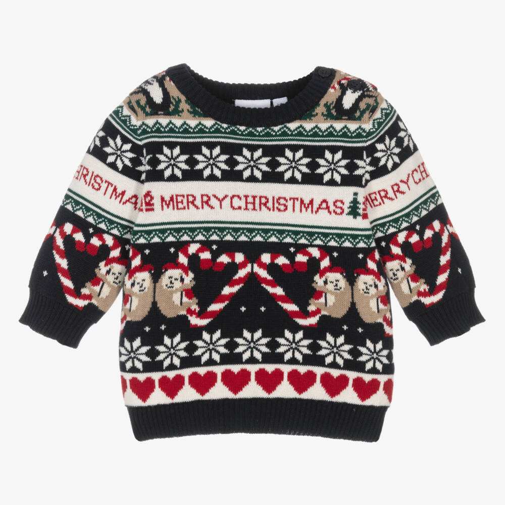 NAME IT-Boys Festive Fair Isle Sweater | Childrensalon Outlet