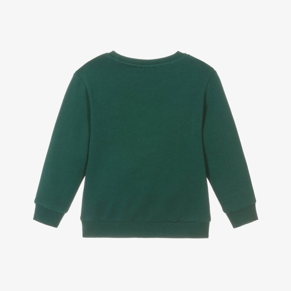 NAME IT-Boys Festive Green Dog Sweatshirt | Childrensalon Outlet