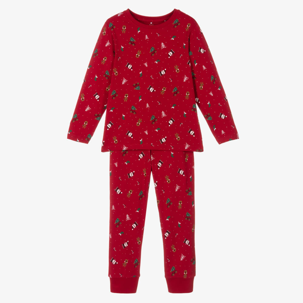 NAME IT-Красная хлопковая праздничная пижама | Childrensalon Outlet