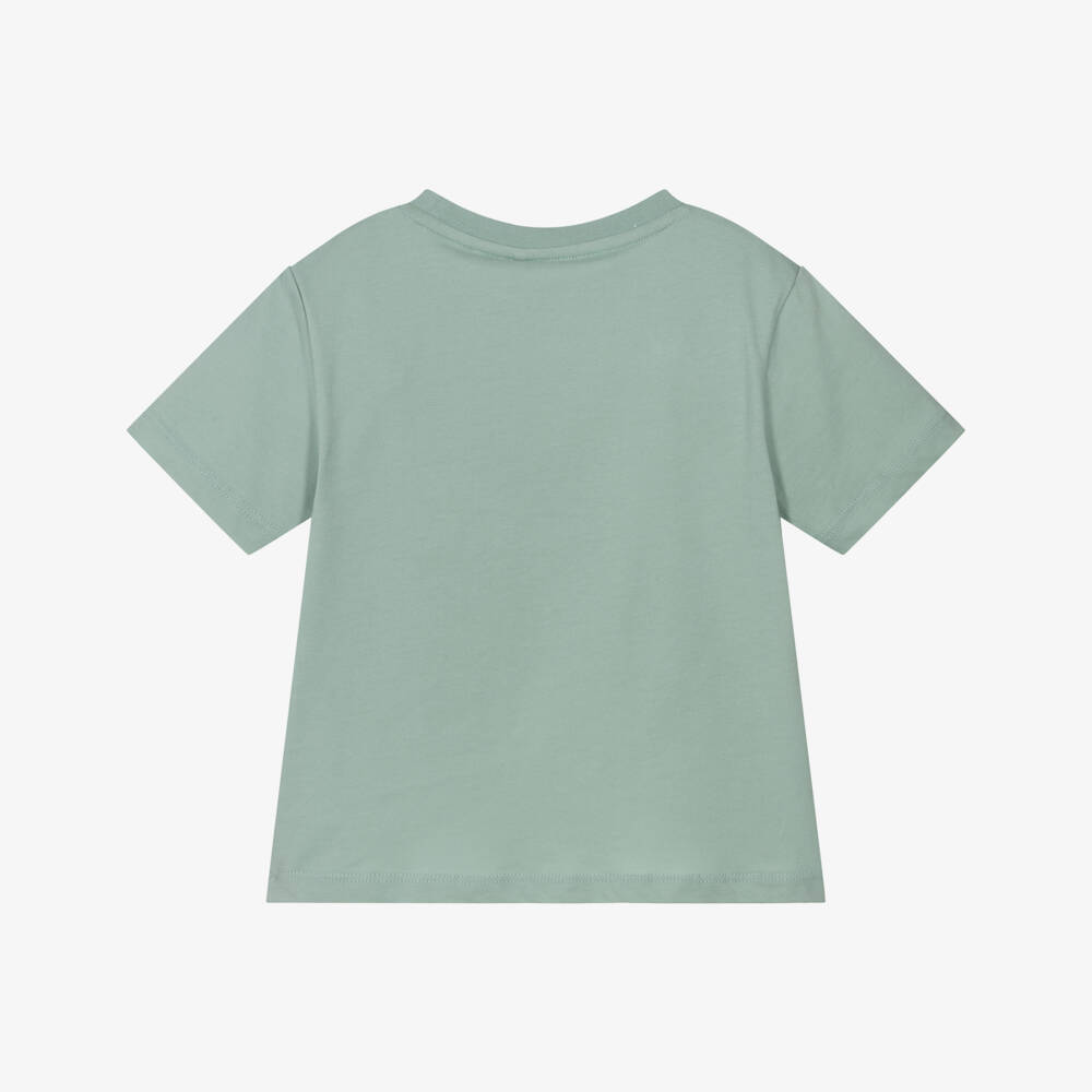 NAME IT-Boys Green Cotton Tractor T-Shirt | Childrensalon Outlet