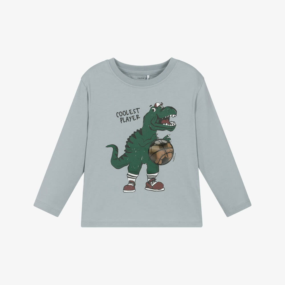NAME IT-Футболка для мальчиков серая с динозаврами | Childrensalon Outlet