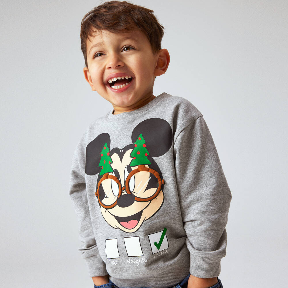 NAME IT-Boys Grey Disney Graphic Tee | Childrensalon Outlet