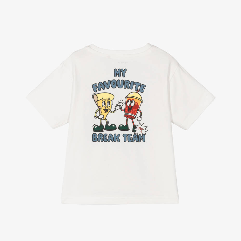 NAME IT-Boys Ivory Soft Cotton Tee | Childrensalon Outlet