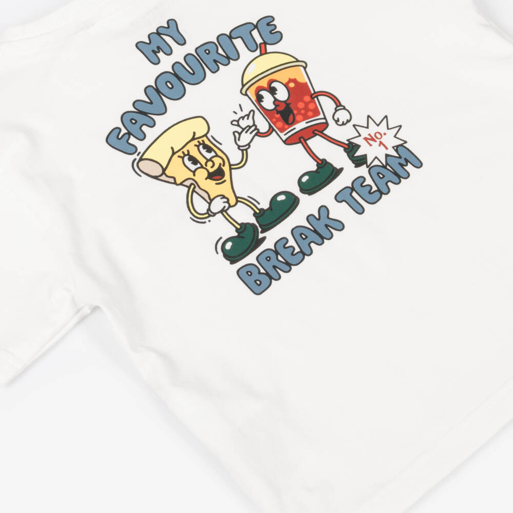 NAME IT-Boys Ivory Soft Cotton Tee | Childrensalon Outlet