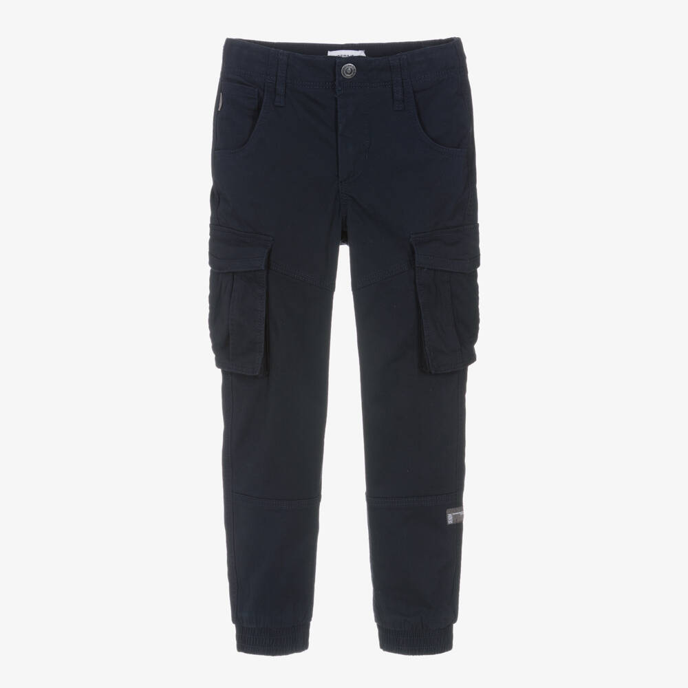 NAME IT-بنطلون كارجو قطني أزرق للأولاد | Childrensalon Outlet