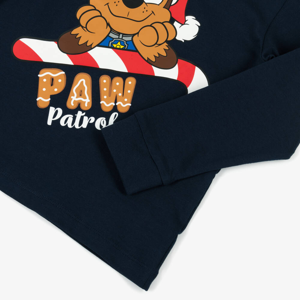 NAME IT-Boys Navy Blue Cotton Jersey Festive Paw Patrol Pyjamas | Childrensalon Outlet