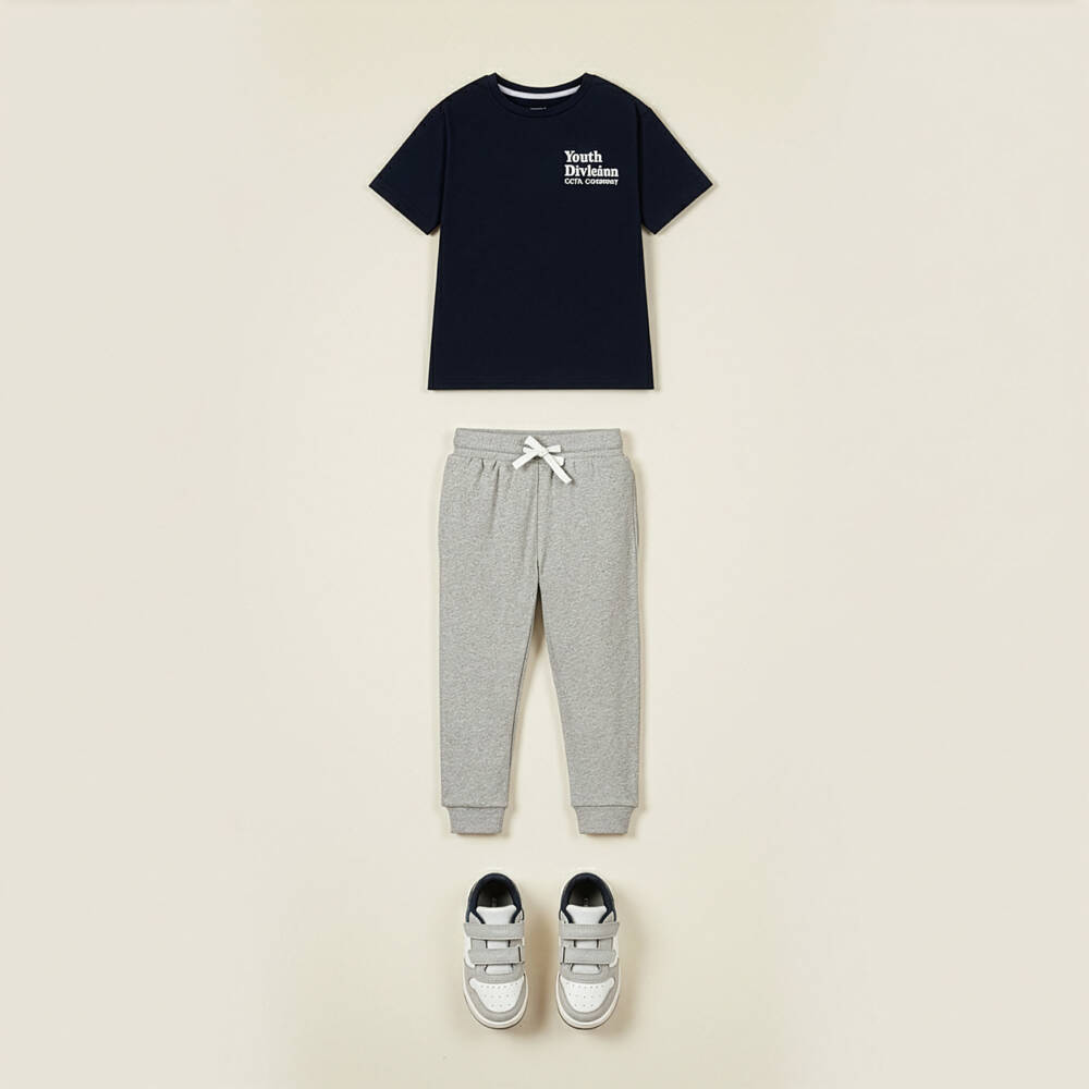 NAME IT-Boys Navy Blue Cotton Youth Division T-Shirt | Childrensalon Outlet