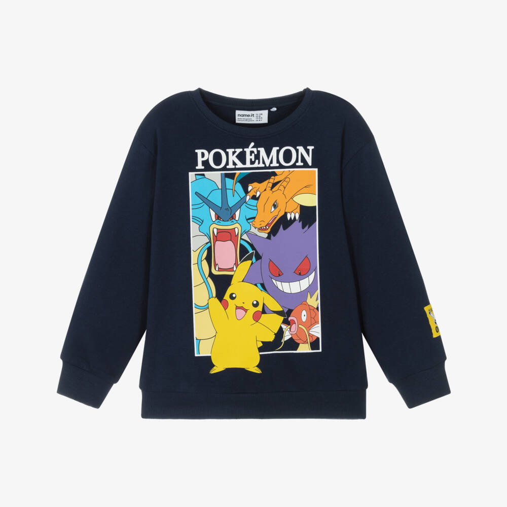 NAME IT-Boys Navy Blue Pokémon Graphic Sweatshirt | Childrensalon Outlet