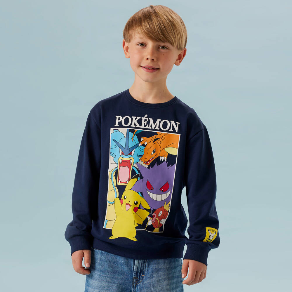NAME IT-Boys Navy Blue Pokémon Graphic Sweatshirt | Childrensalon Outlet