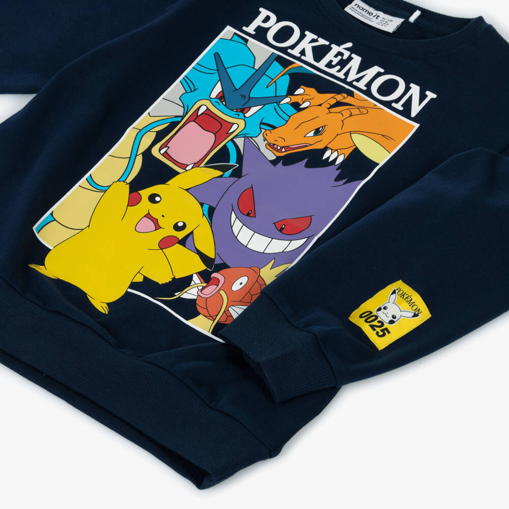 NAME IT-Boys Navy Blue Pokémon Graphic Sweatshirt | Childrensalon Outlet