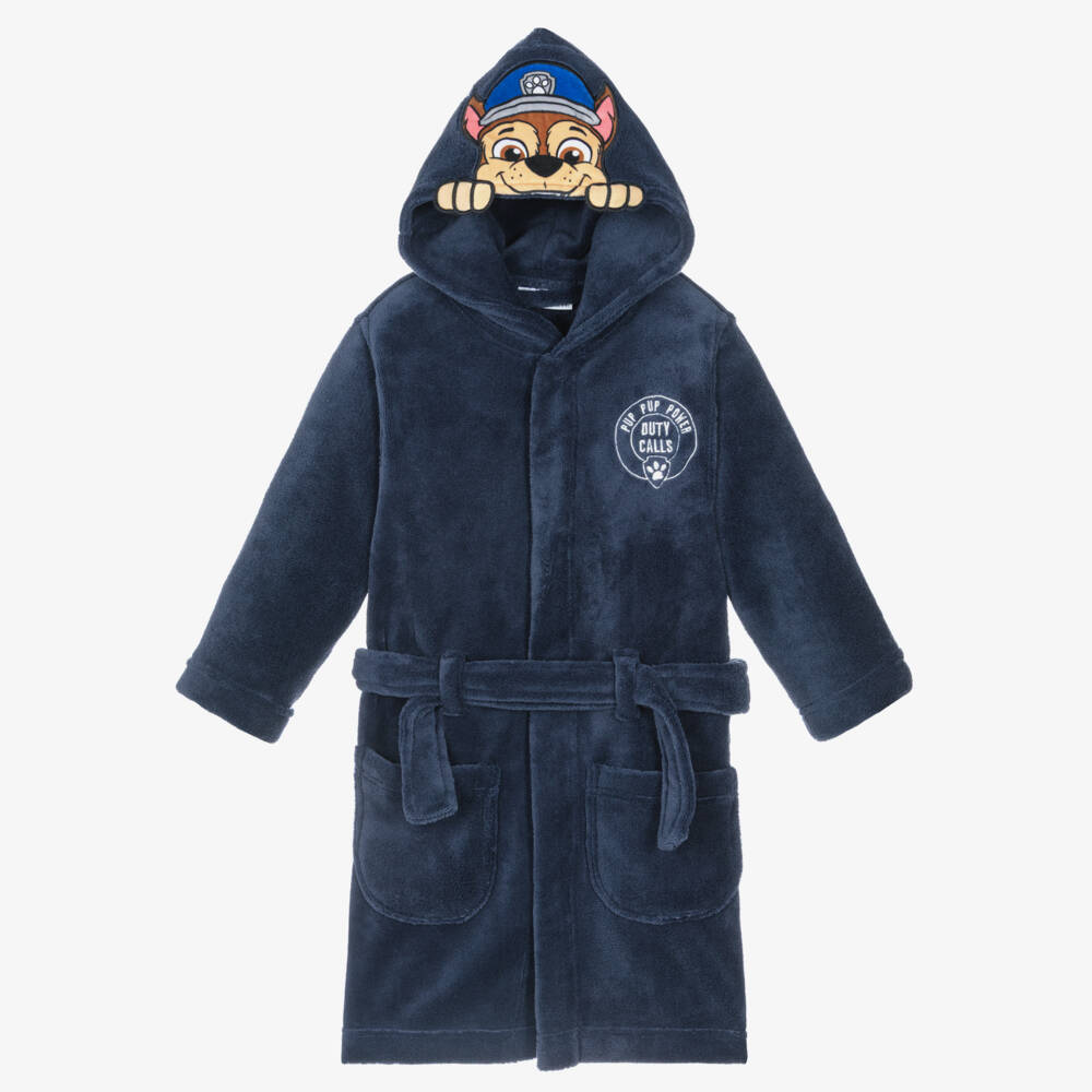 NAME IT-Boys Navy Blue Velour Paw Patrol Dressing Gown | Childrensalon Outlet