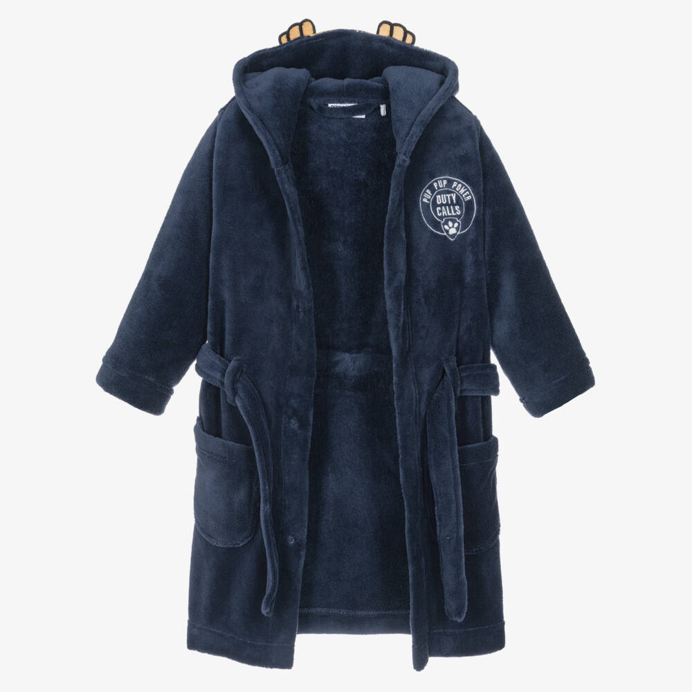 NAME IT-Boys Navy Blue Velour Paw Patrol Dressing Gown | Childrensalon Outlet