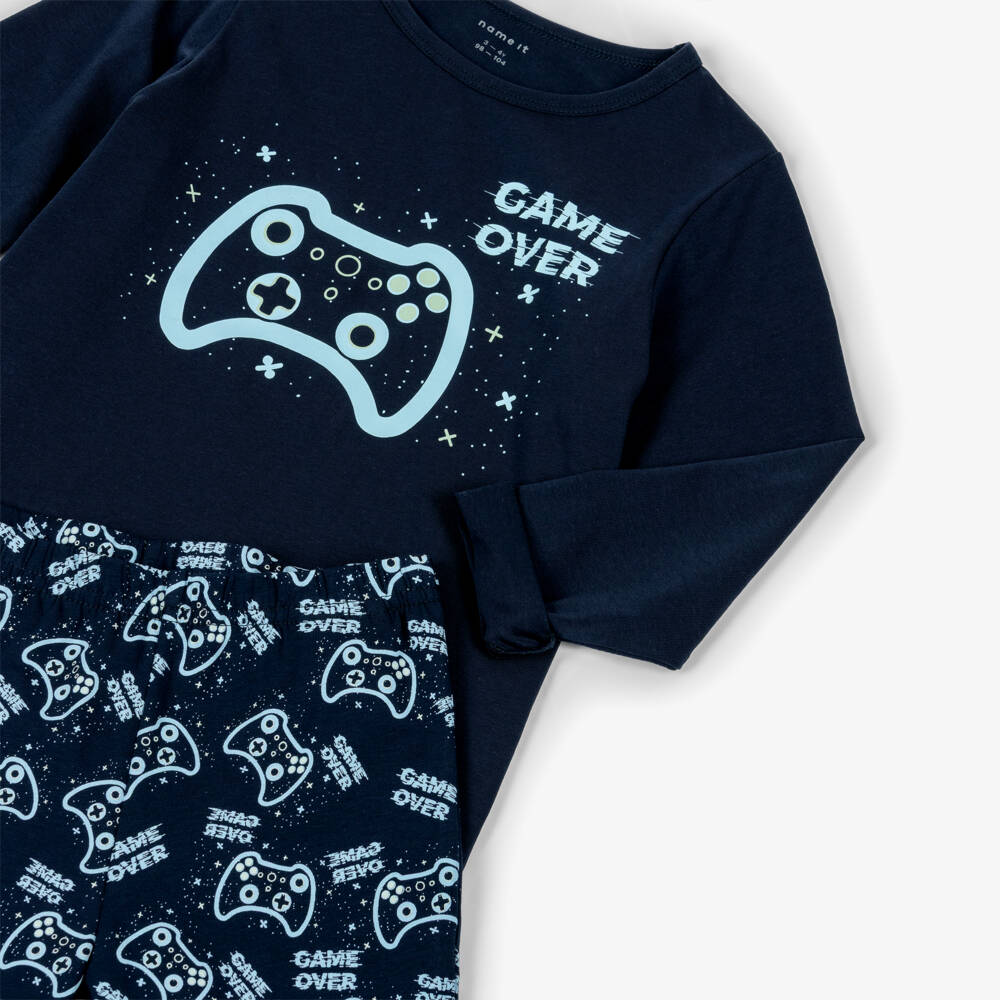 NAME IT-Boys Navy Gaming Nightwear | Childrensalon Outlet