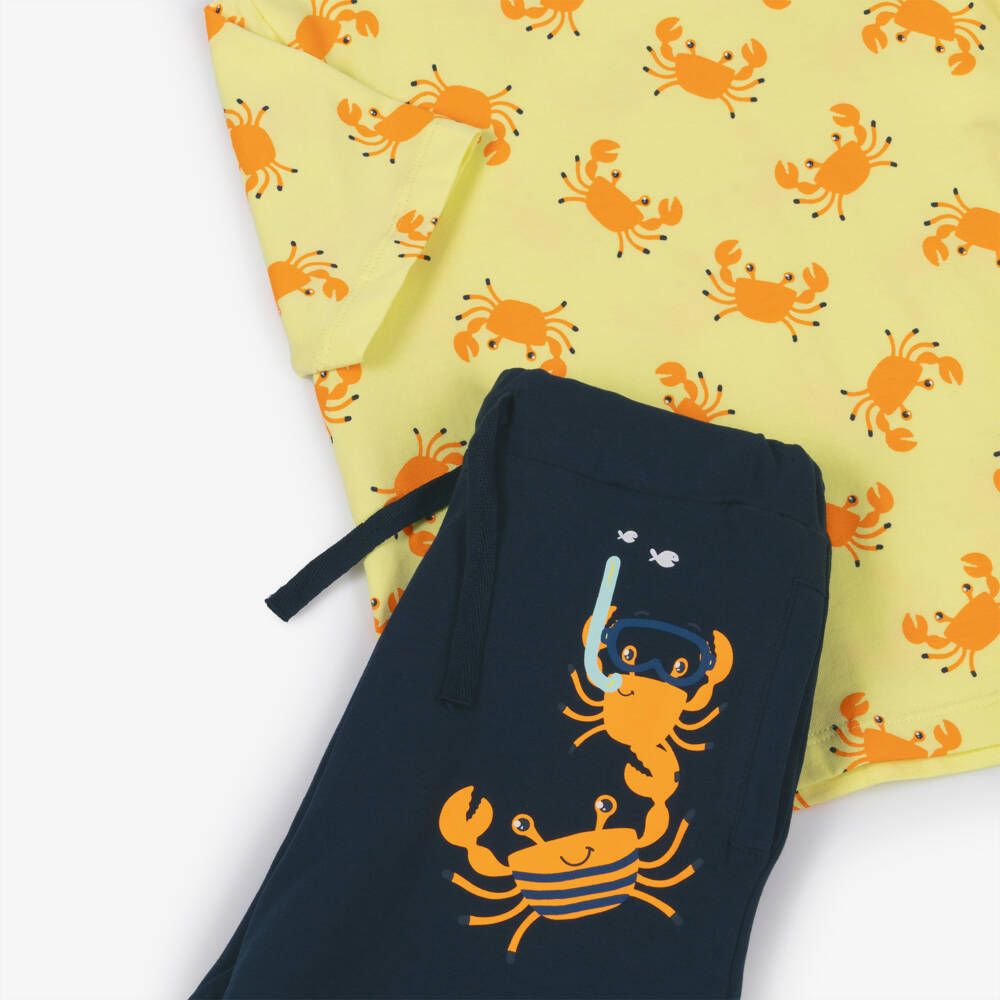 NAME IT-Boys Navy & Yellow Crab Set | Childrensalon Outlet