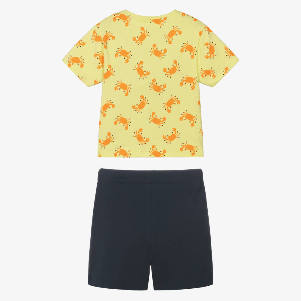 NAME IT-Boys Navy & Yellow Crab Set | Childrensalon Outlet