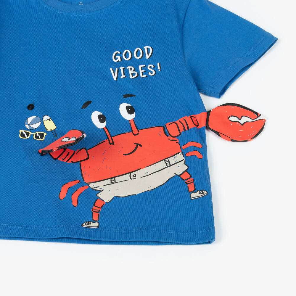 NAME IT-Boys Ocean-Hued Cotton Tee | Childrensalon Outlet
