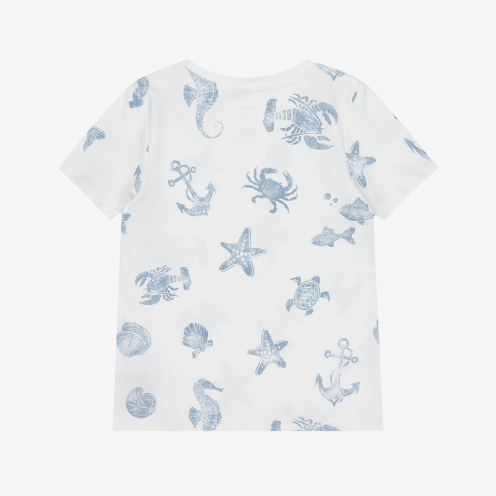 NAME IT-Boys Organic Sea Life Tee | Childrensalon Outlet