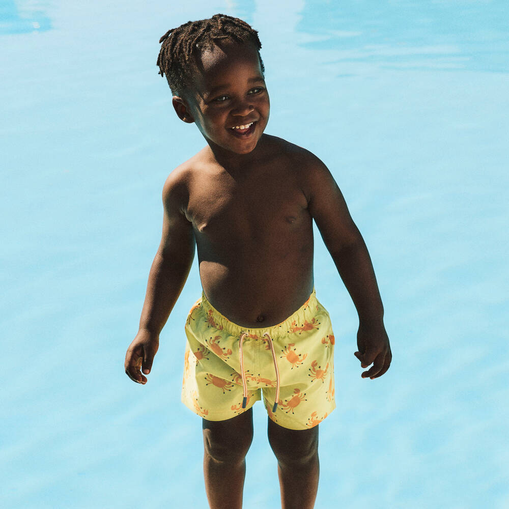 NAME IT-Boys Sunshine Crab Swim Trunks | Childrensalon Outlet