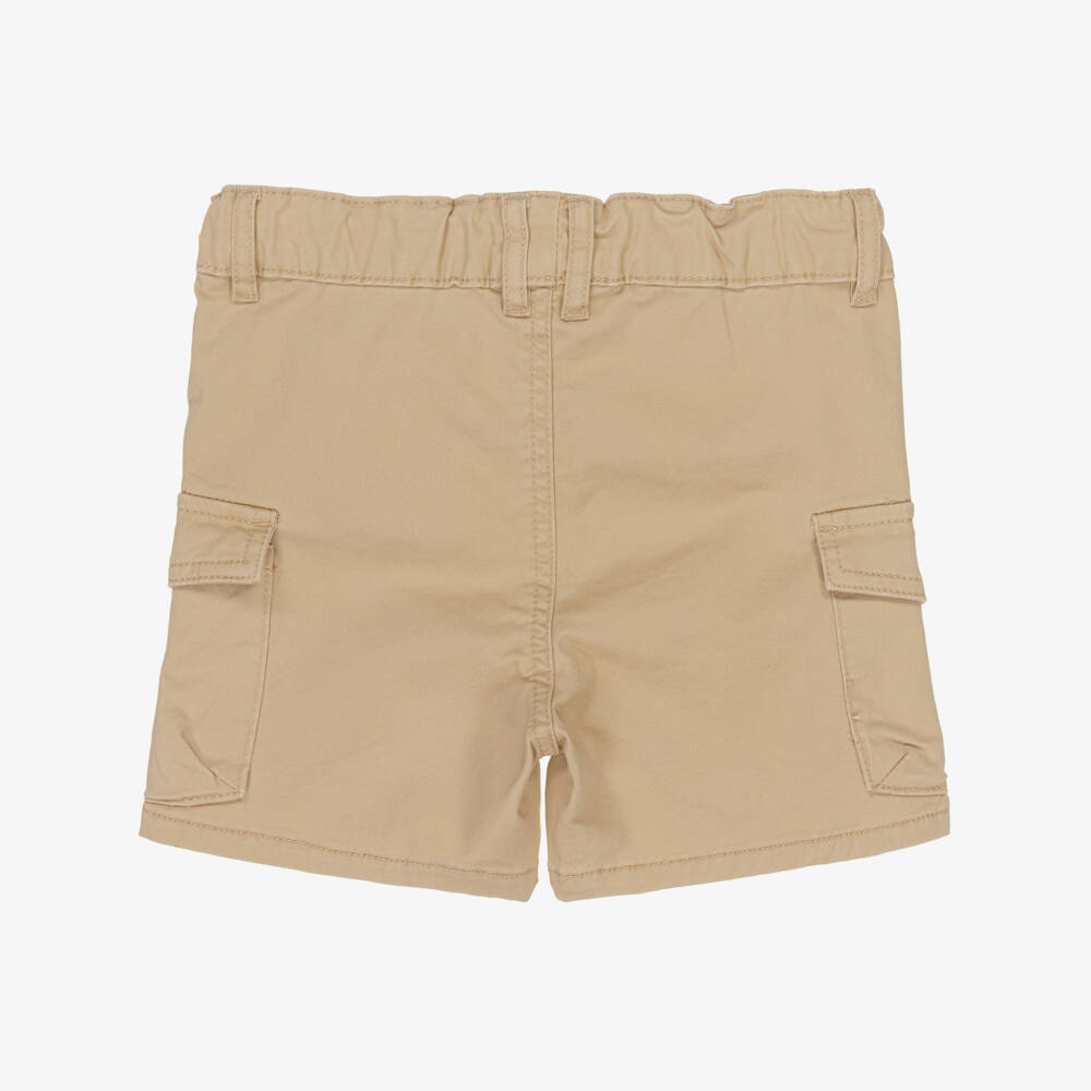 NAME IT-Boys Tan Cotton Adventure Shorts | Childrensalon Outlet