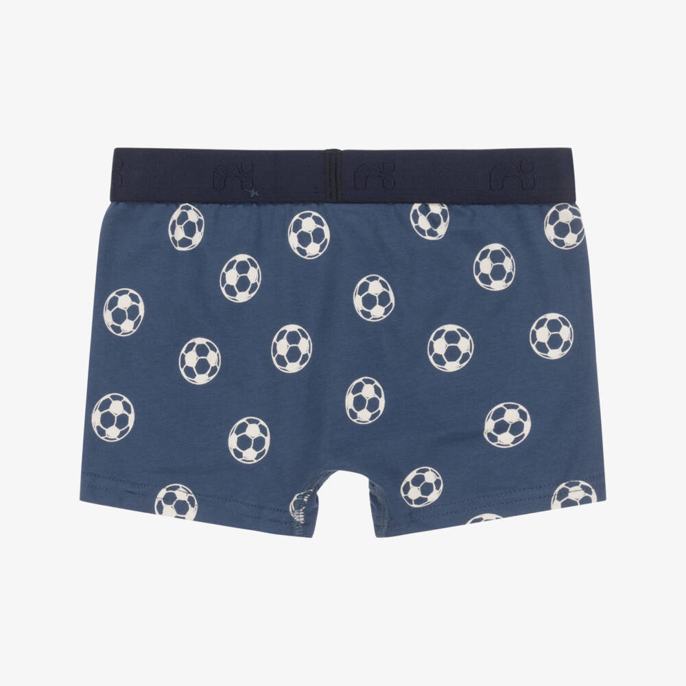NAME IT-Boys' Trio Blue Cotton Boxers | Childrensalon Outlet