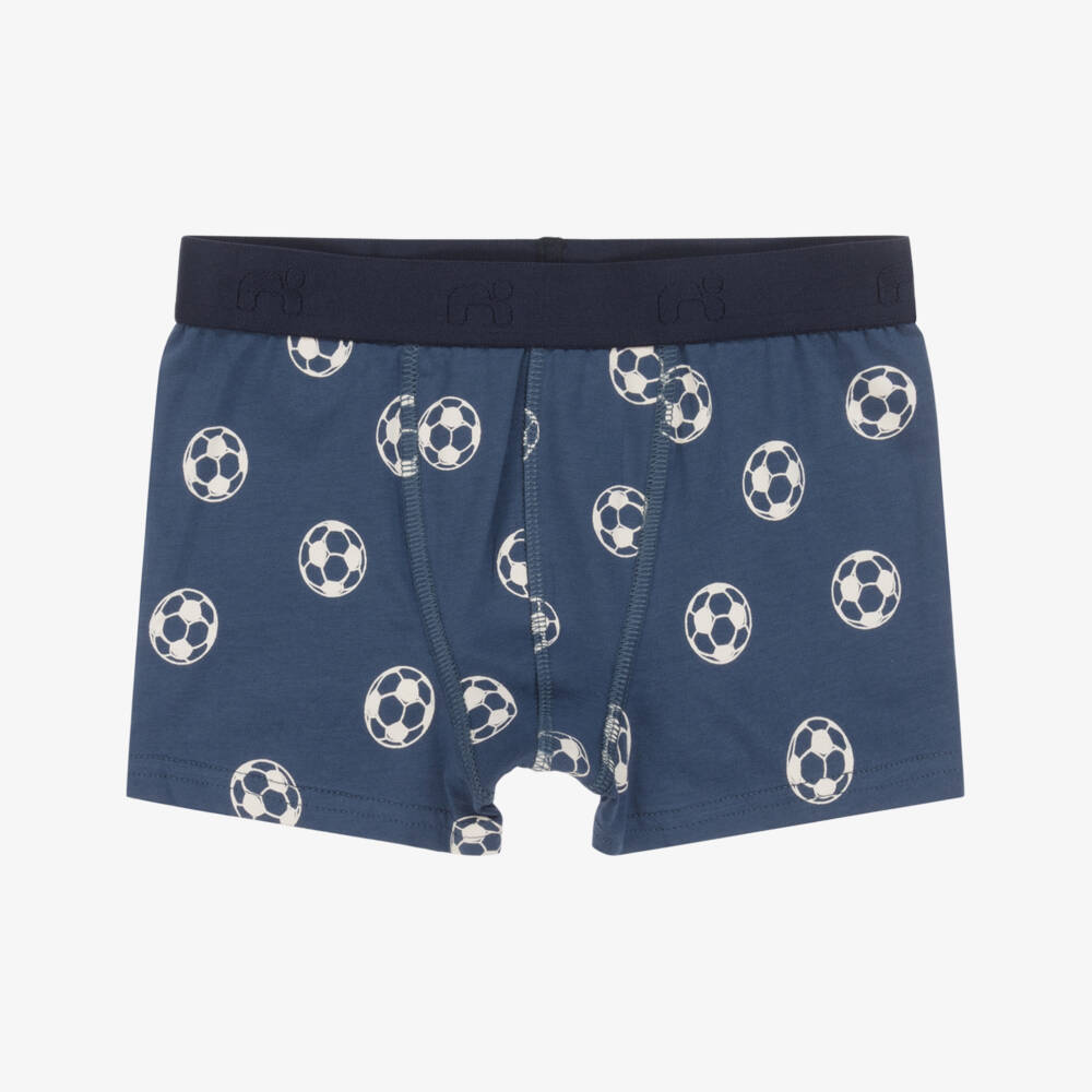 NAME IT-Boys' Trio Blue Cotton Boxers | Childrensalon Outlet