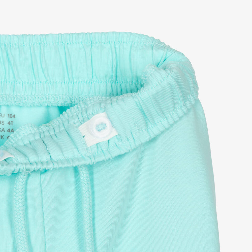 NAME IT-Boys Turquoise Blue Cotton Shark Pocket Shorts | Childrensalon Outlet