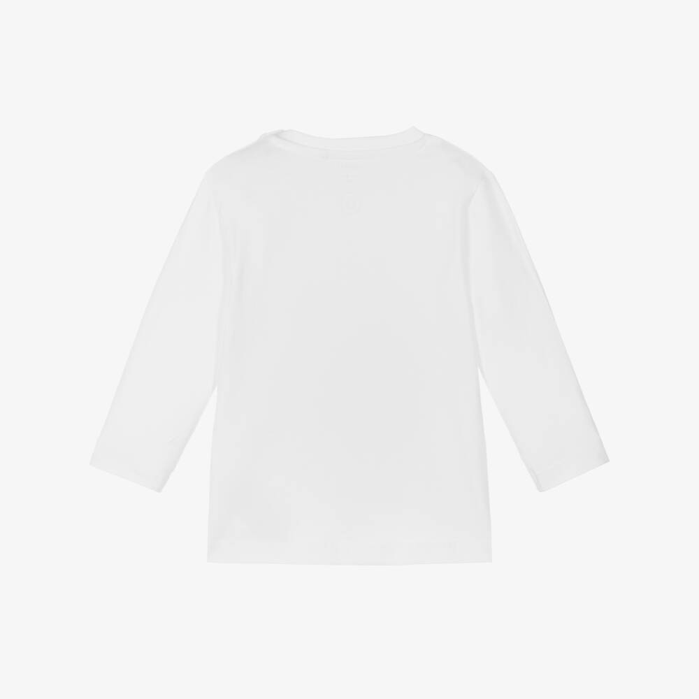 NAME IT-Boys White Festive Tree Top | Childrensalon Outlet