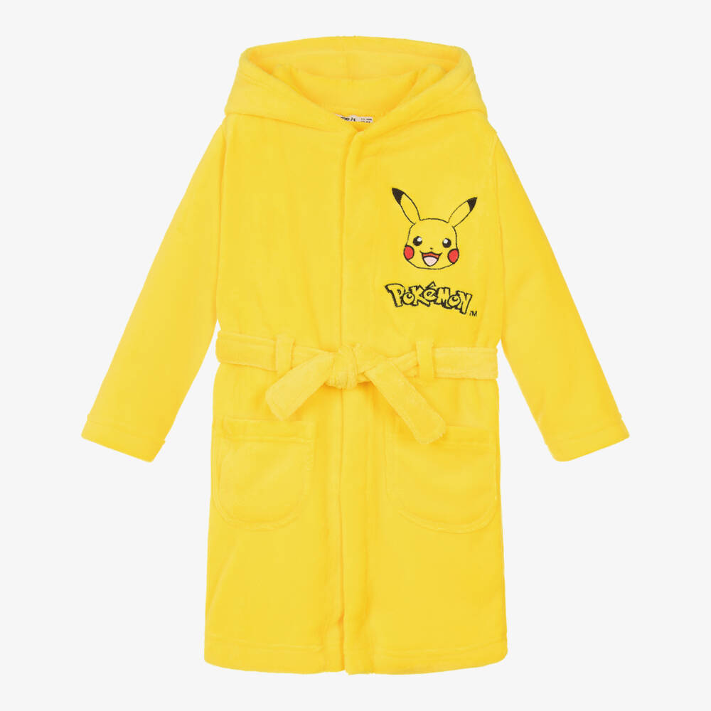 NAME IT-Boys Yellow Fleece Pikachu Dressing Gown | Childrensalon Outlet