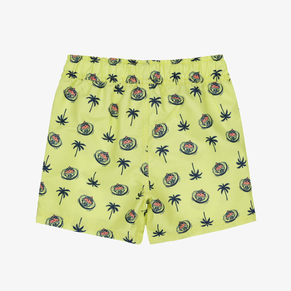 NAME IT-Boys Yellow Tropical Pattern Swim Shorts | Childrensalon Outlet