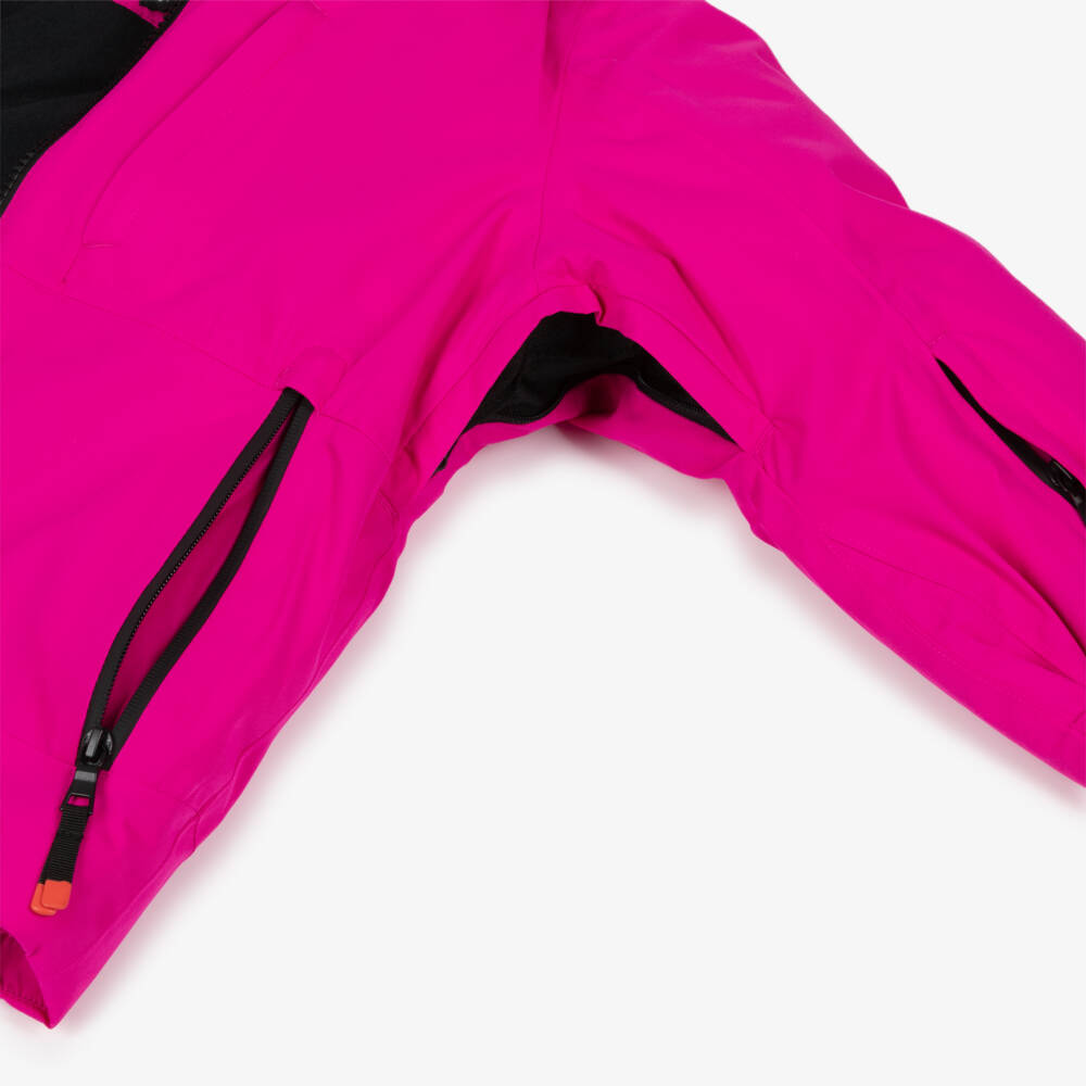 NAME IT-Bright Pink Technical Ski Jacket with Removable Hood | Childrensalon Outlet